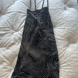 Black sparkly mini dress